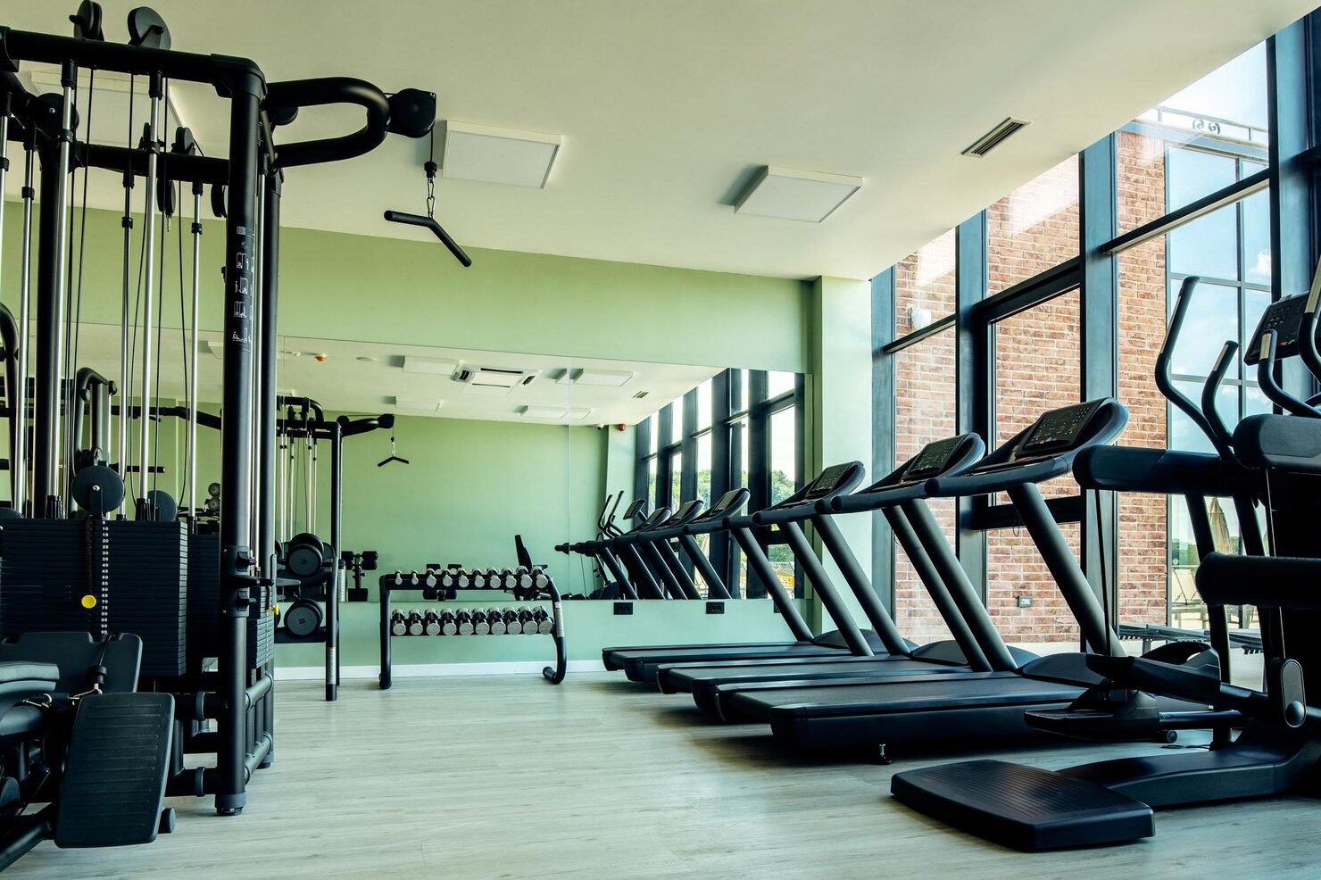 health club without people with exercise equipment 637285 8446